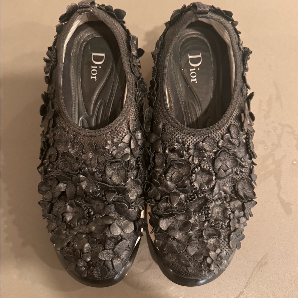 Dior Fusion Black Textured Trainers